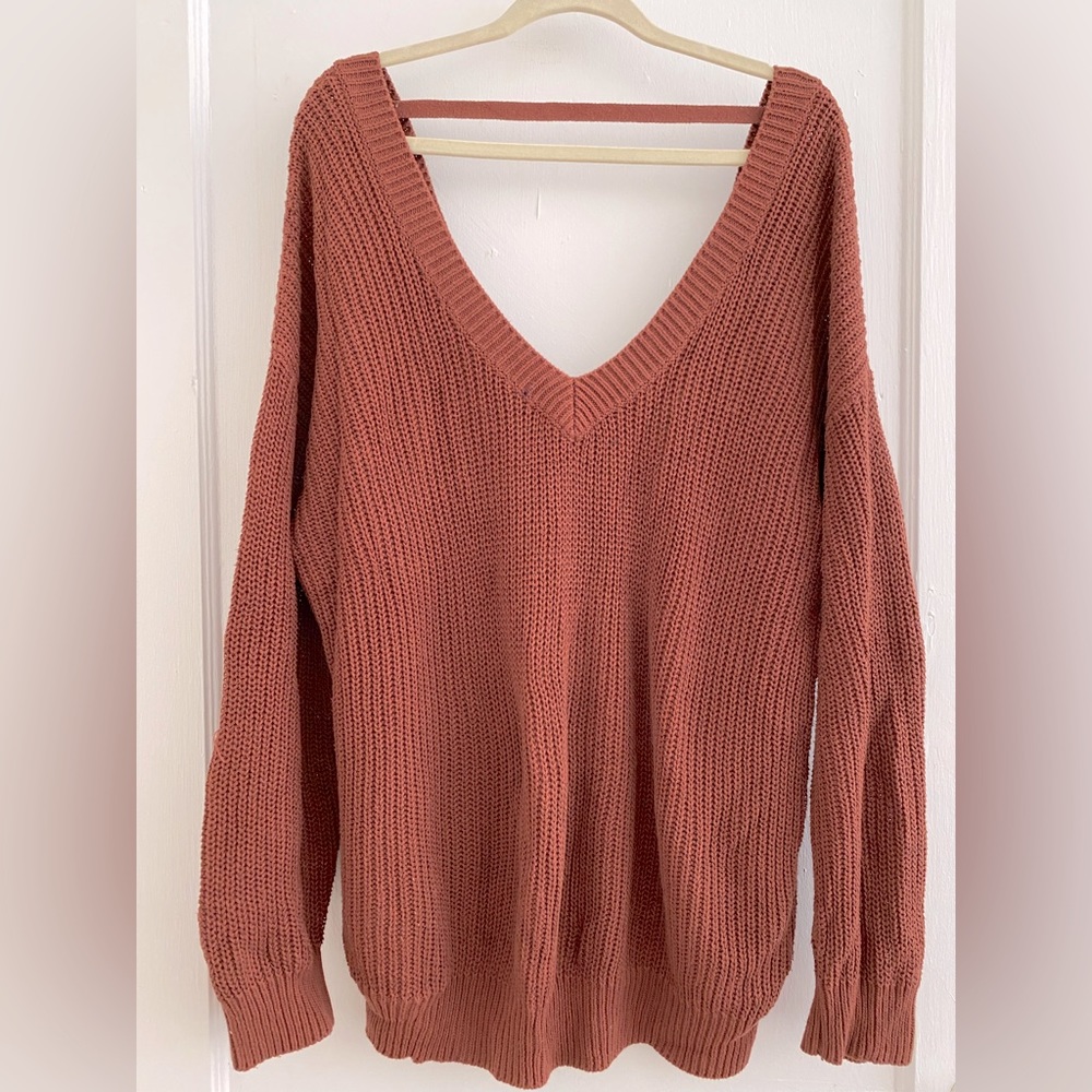 Forever 21 off the Shoulder Cinnamon Sweater or Dress